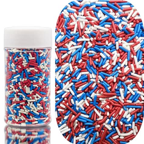Amazon.com: SE Si&Moos Patriotic Sprinkles Fourth of July Sprinkles Red