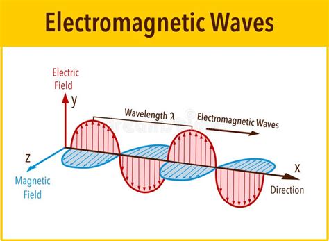 The Electromagnetic Spectrum Vector Diagram Stock Vector Illustration