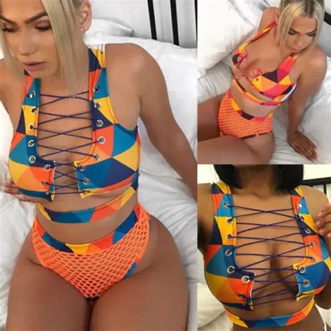 Women Summer Bikini Set Push Up Padded Bandage Swimwear Swimsuit Bathing Suit Size S Xl Body