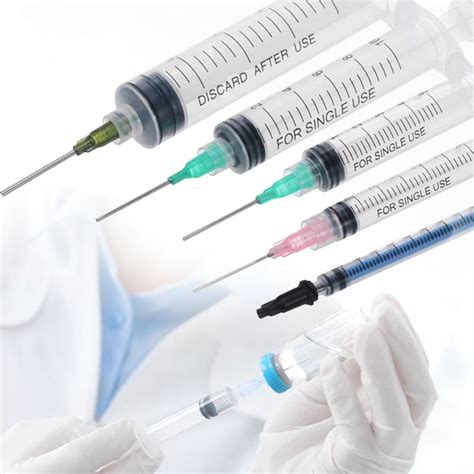 Siny Disposable 3 Part Sterile Medical Plastic Injection Syringe With