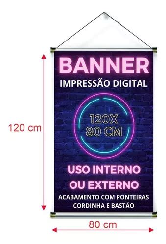 Banner Ou Faixa Em Lona Personalizado X Cm Arte Inclusa