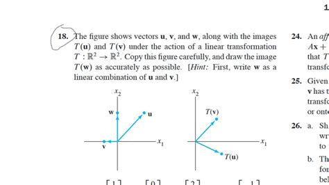 Solved 1 18 The Figure Shows Vectors U V And W Along