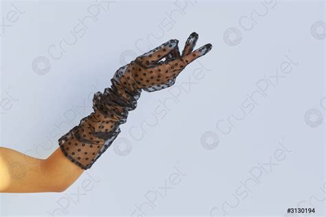 Sexy Womans Hand Transparent Lingerie Stock Photo Crushpixel