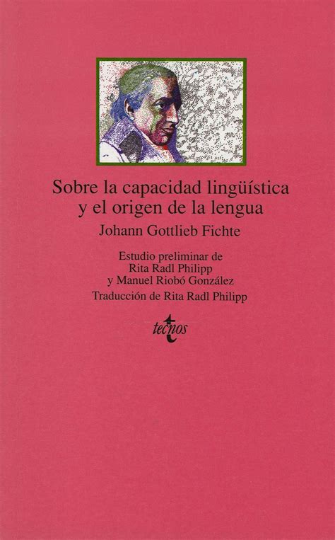 SOBRE LA CAPACIDAD LINGUISTICA Y EL ORIGEN DE LA LENGUA TECNOS JOHANN