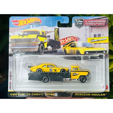 Hobby Store Hot Wheels Legends Team Transport Custom Chevy Nova Horizon Hauler Full Card