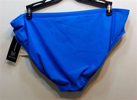 INC International Concepts Swim Bikini Bottom Blue Sz 8 10 12 14 Bi3