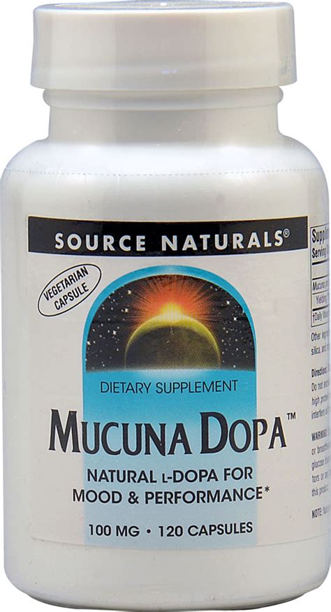 Source Naturals Mucuna Dopa -- 100 mg - 120 Vegetarian Capsules - Vitacost
