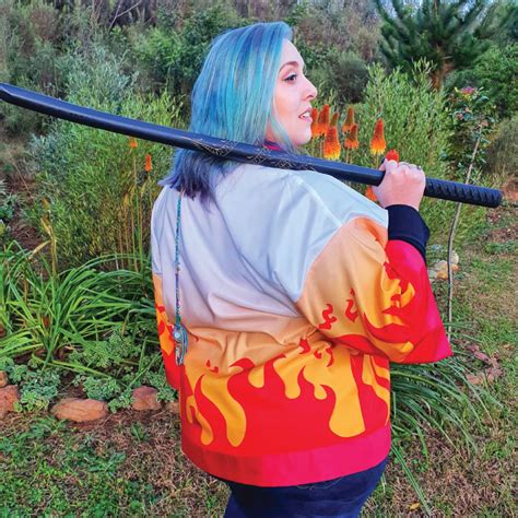 Demon Slayer Kimono/Haori - Kyojuro Rengoku - The Engrave Slave