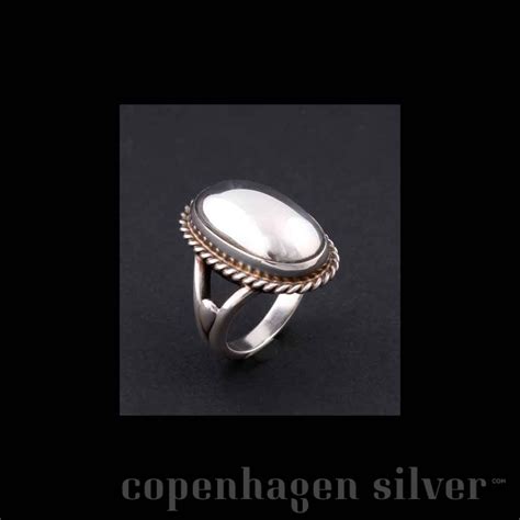 Georg Jensen Sterling Silver Ring 17 Copenhagen Silver