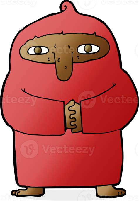 Cartoon Monk In Robe 45280023 Png