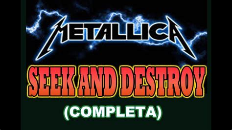 COMO TOCAR SEEK AND DESTROY METALLICA COMPLETA YouTube