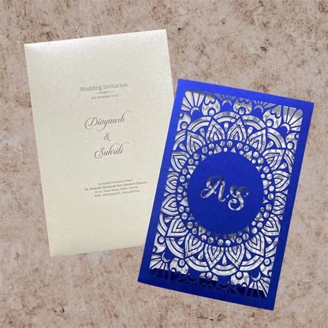 Kl Lasercut Paper Wedding Invitation Card At Rs Piece