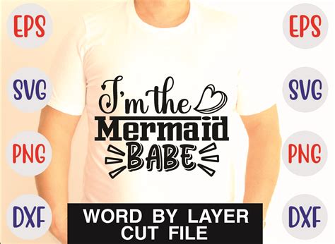 I M The Mermaid Babe Svg Graphic By Mar Design Store Creative Fabrica