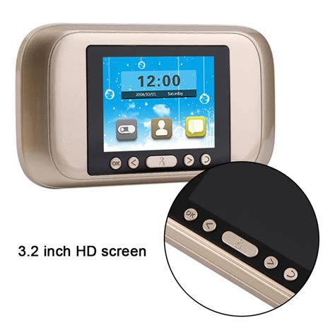 3 5 Inch HD Color Screen Smart Peephole Viewer Visual Doorbell IR Night