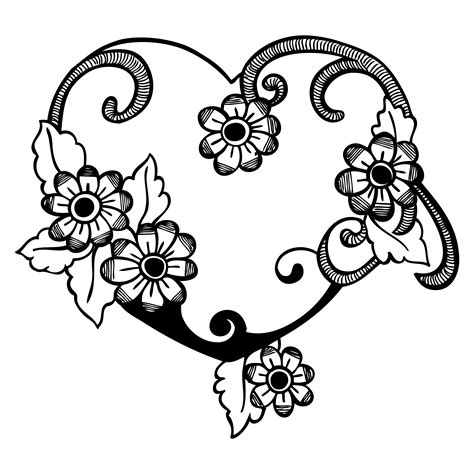 hand drawn heart image