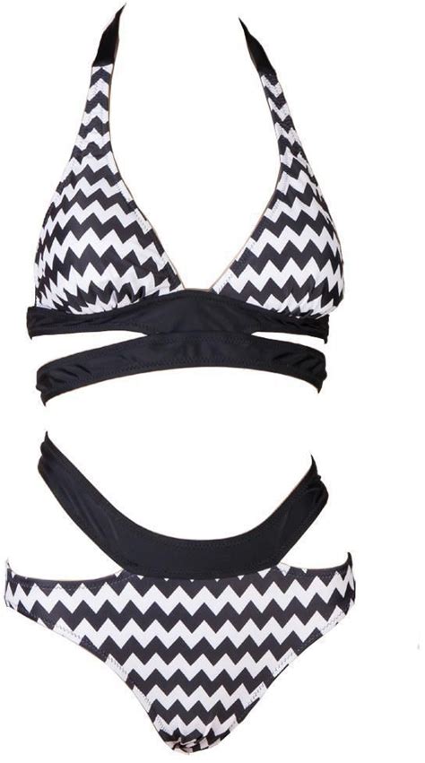 White Black Bikini Set Swimwear For Women And Girls Price From Souq In