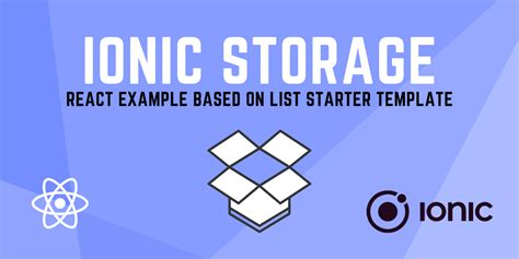 Github Alanmontgomery Ionic Storage Example An Example Of Using