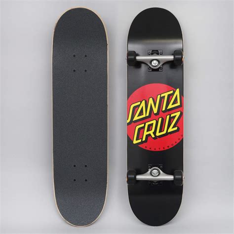 Santa Cruz 80 Classic Dot Complete Skateboard Black Red Slam City