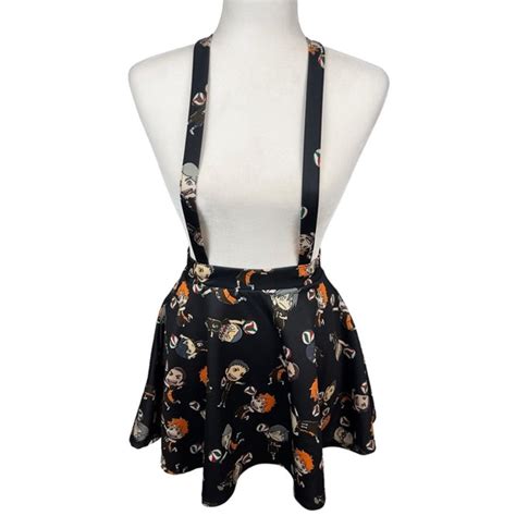 Hot Topic Dresses Hot Topic Haikyu Chibi Japanese Character Cosplay Anime Suspender Mini