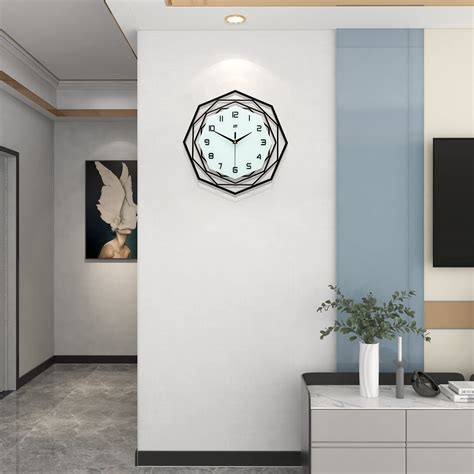 JUJUDA Large Wall Clock For Living Room Decor Modern Big Wall Clock For