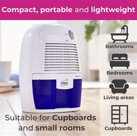 Neo Ml Mini Dehumidifier Portable Damp Mould Condensation Clothes