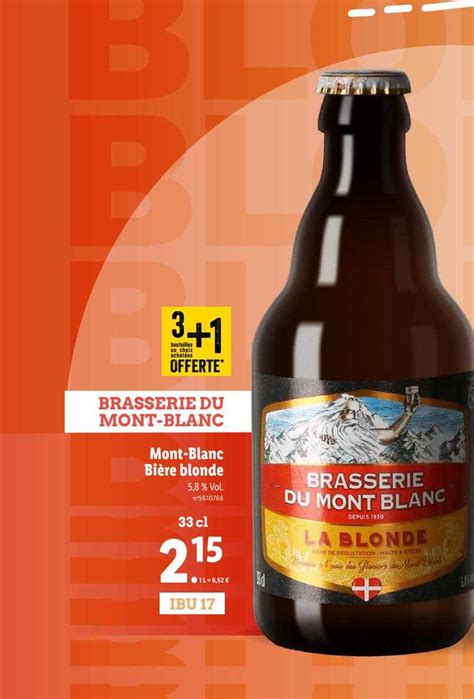 Promo Mont Blanc Bi Re Blonde Chez Lidl Icatalogue Fr
