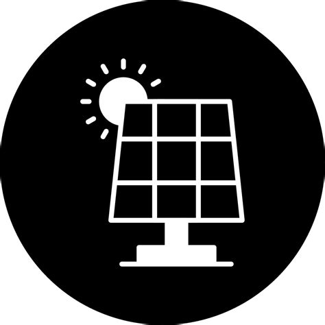 Solar Energy Power Glyph Circle Inverted 65814921 Vector Art at Vecteezy