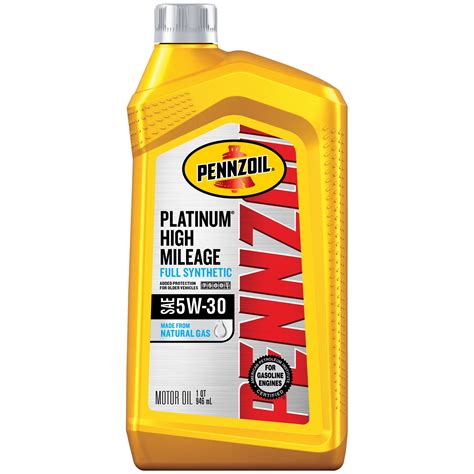 Pennzoil 5w 30 Platinum High Mileage Full Synthetic Motor Oil Shop