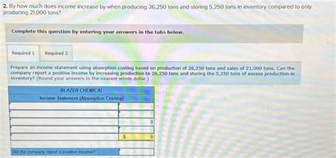 Solved Blazer Chemical Produces And Sells An Ice Melting Chegg