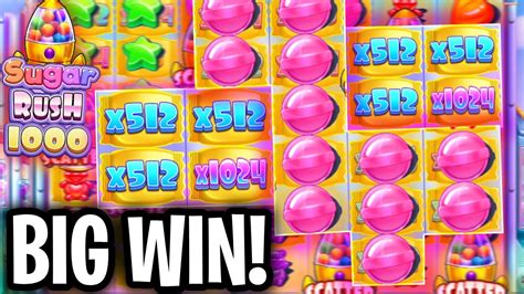 sugar rush  slot pays huge big win youtube
