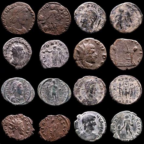 Imperio Romano Lot Comprising Eight Ae Coins Antoninianus Follis