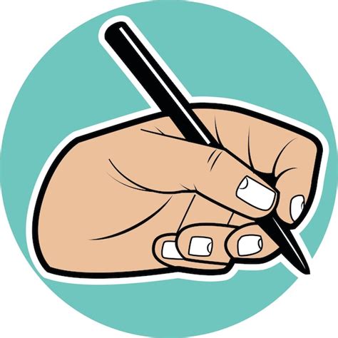 Premium Vector | Vector image of a hand drawing with a pencil isolated ...