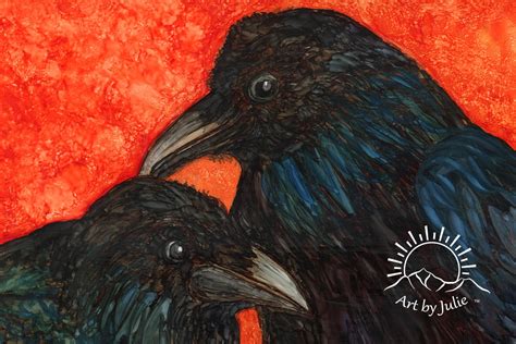 Raven Love - Art by Julie Greene-Graham