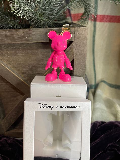 BAUBLEBAR DISNEY Mickey Mouse Hot Pink Bag Charm This Beautifully