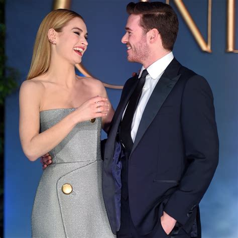 Cinderellas Richard Madden And Lily James Together Popsugar Celebrity
