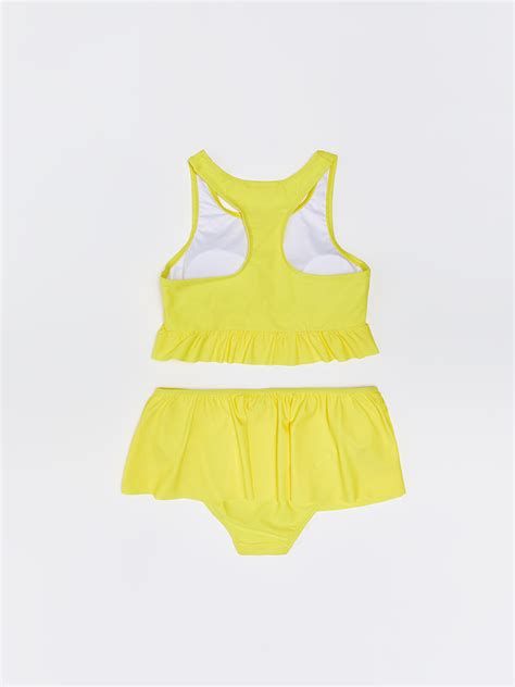 SARI Pul işlemeli Kız Çocuk Etekli Bikini S31790Z4 FVT LCW