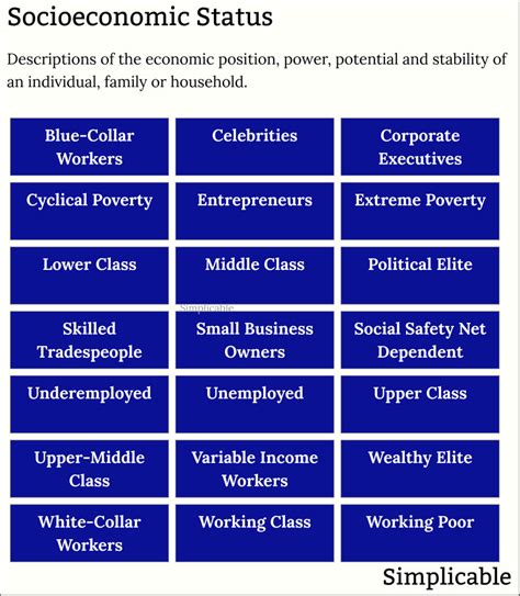 Examples Of Socioeconomic Status Simplicable