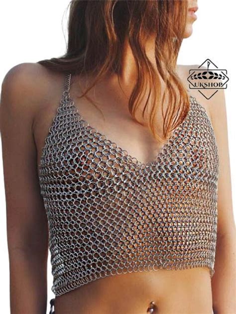 Chainmail Sexy Bra Chainmail Bikini Top Bikini Chainmail Top