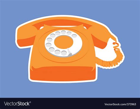 Retro phone Royalty Free Vector Image - VectorStock