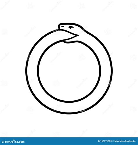 Ouroboros. Snake Eating Its Own Tail. Eternity Or Infinity Symbol ...