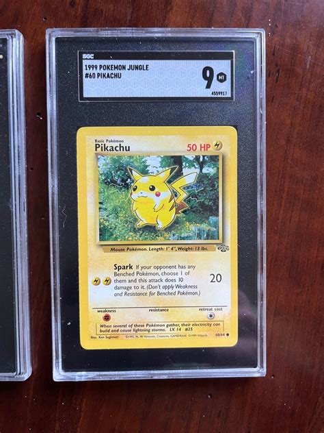 Gamefreak 2 Graded Card Pikachu Jungle Bulbasaur Base SGC 9