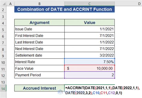 How To Calculate Accrued Interest On A Bond In Excel Methods