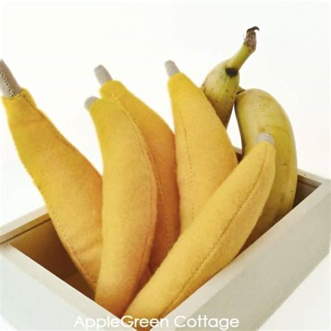 Felt Play Food Felt Banana And A Bit About Felt Applegreen Cottage
