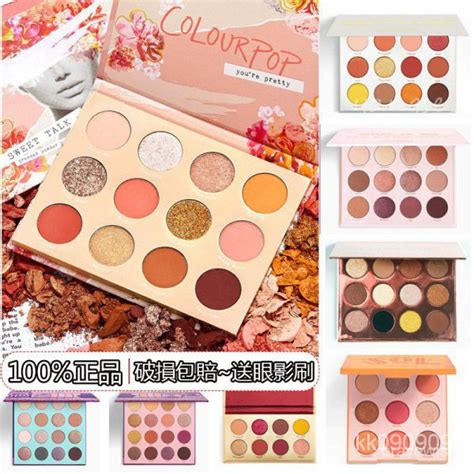 🔥新品促銷🔥正品colourpop12色眼影盤give盤yes Please日落盤sweet Talk Colorpop 蝦皮購物