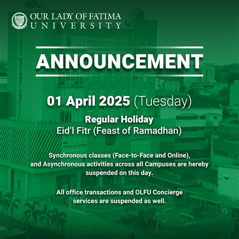 Our Lady of Fatima University | Facebook