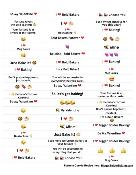Fortunes For Fortune Cookies Printable