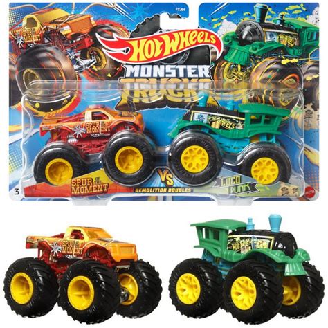 Машинка Mattel Hot Wheels Monster Trucks Монстр трак FYJ Spur of the Moment vs Loco