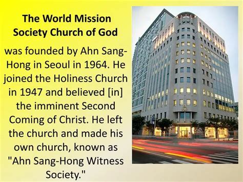 Ppt The World Mission Society Church Of God Powerpoint Presentation