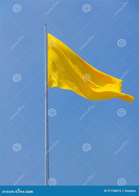 Bandeira Amarela Imagem De Stock Imagem De Alaranjado