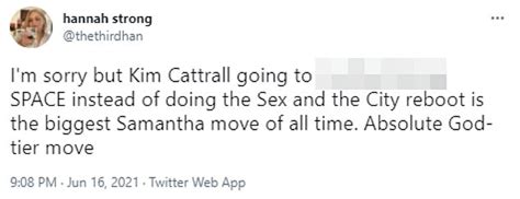 Kim Cattrall Pokes Fun At Her Absence From Sex And The City Reboot Daily Mail Online